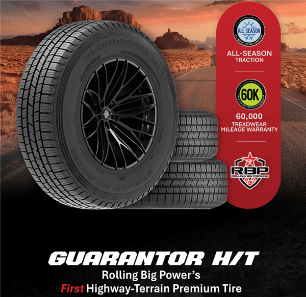 P265/70R17 RBP GURANTOR H/T 115H BLK 600A-A 60K +ROAD HAZARD thumbnail 1