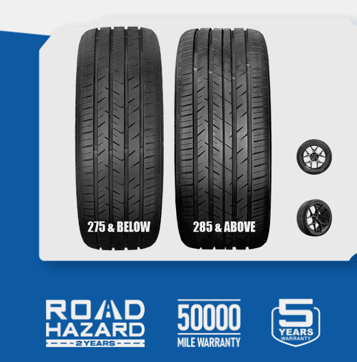 275/35ZR20 TRAVELSTAR ECOSPORT GT 110W XL 460A-A 50K+ ROAD HAZARD 1