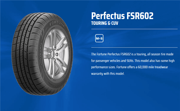 255/65R18 FORTUNE PERFECTUS FSR602 111H M+S 600A-A 60K 1